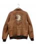 FIGHTER BONBER UNIT (ファイター ボンバー ユニット) レザージャケット ブラウン サイズ:3XL：12000円