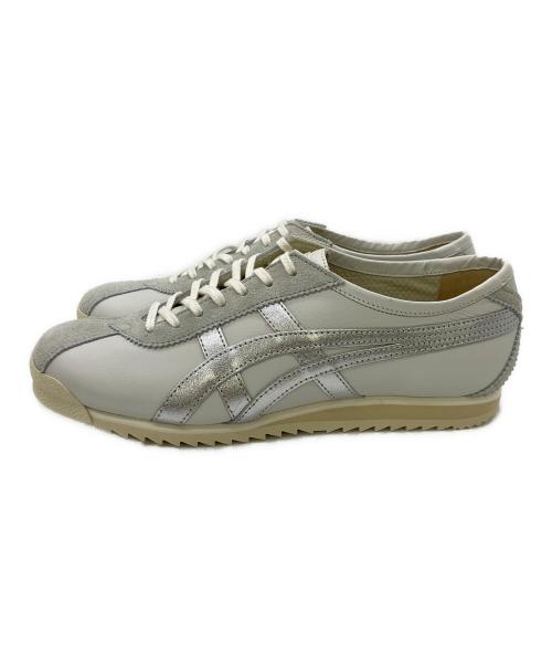 Onitsuka Tiger（オニツカタイガー）Onitsuka Tiger (オニツカタイガー) ローカットスニーカー ホワイト×シルバー サイズ:24.5cm 未使用品の古着・服飾アイテム