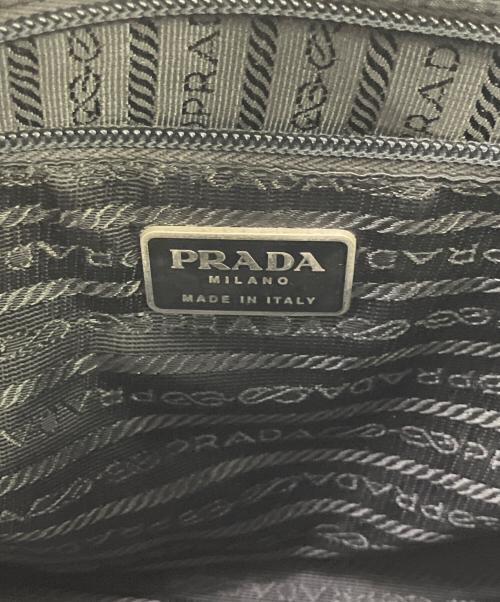 PRADA（プラダ）PRADA (プラダ) プラチェーンショルダーバッグ ブラックの古着・服飾アイテム