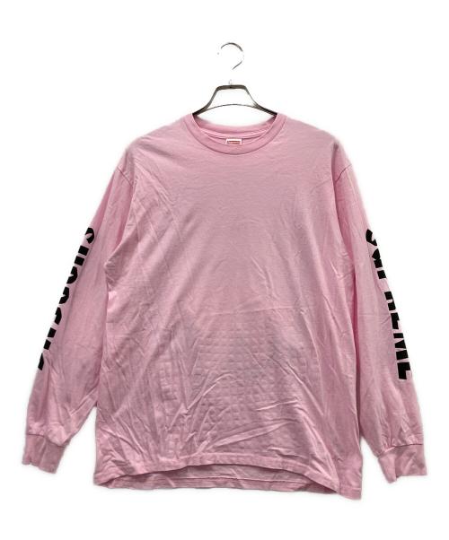 SUPREME（シュプリーム）SUPREME (シュプリーム) 長袖カットソー ピンク サイズ:Mの古着・服飾アイテム