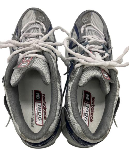 NEW BALANCE（ニューバランス）NEW BALANCE (ニューバランス) ローカットスニーカー グレー×ネイビー サイズ:26.5cmの古着・服飾アイテム