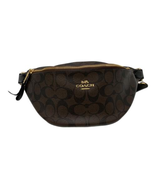 COACH（コーチ）COACH (コーチ) ウエストバッグ ブラウンの古着・服飾アイテム