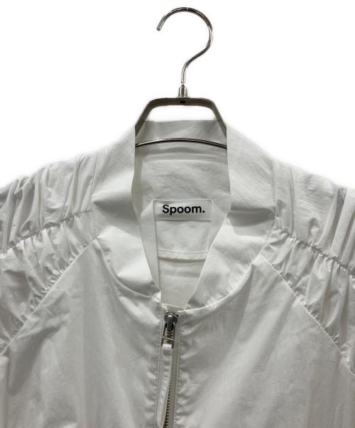 spoom.（スプーム）spoom. (スプーム) ブルゾン ホワイト サイズ:Mの古着・服飾アイテム