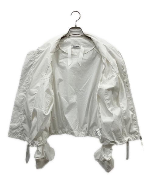 spoom.（スプーム）spoom. (スプーム) ブルゾン ホワイト サイズ:Mの古着・服飾アイテム