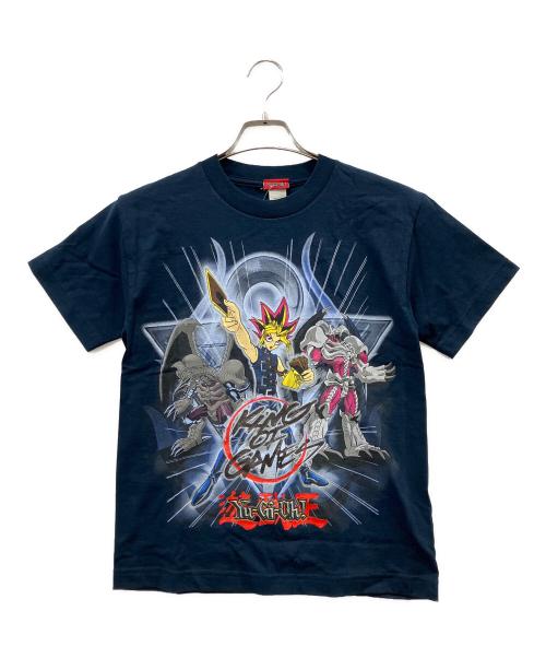 Yu-Gi-Oh!（ユウギオウ）Yu-Gi-Oh! (ユウギオウ) プリントTシャツ ネイビー サイズ:Mの古着・服飾アイテム