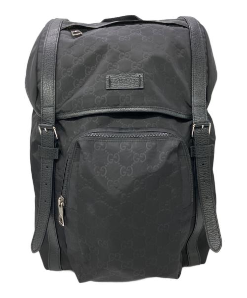 GUCCI（グッチ）GUCCI (グッチ) ナイロンデイパック ブラックの古着・服飾アイテム
