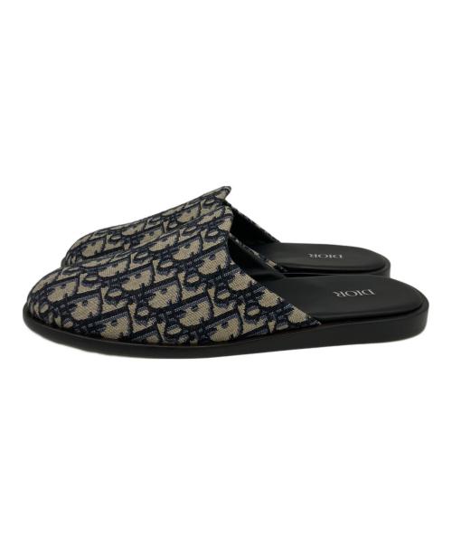 Dior（ディオール）Dior (ディオール) ミュール ネイビー×ベージュ サイズ:SIZE 41の古着・服飾アイテム