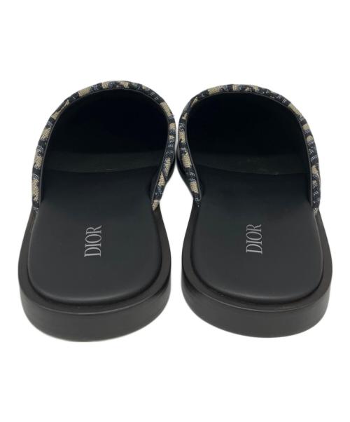 Dior（ディオール）Dior (ディオール) ミュール ネイビー×ベージュ サイズ:SIZE 41の古着・服飾アイテム