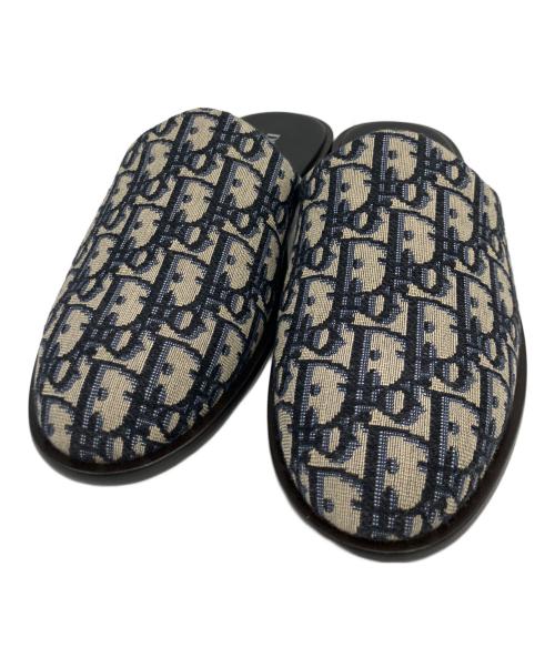 Dior（ディオール）Dior (ディオール) ミュール ネイビー×ベージュ サイズ:SIZE 41の古着・服飾アイテム