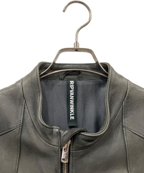 ripvanwinkle（リップヴァンウィンクル）ripvanwinkle (リップヴァンウィンクル) シングルライダースジャケット ブラック サイズ:size５　の古着・服飾アイテム