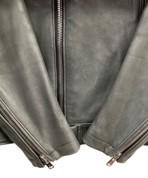 ripvanwinkle（リップヴァンウィンクル）ripvanwinkle (リップヴァンウィンクル) シングルライダースジャケット ブラック サイズ:size５　の古着・服飾アイテム