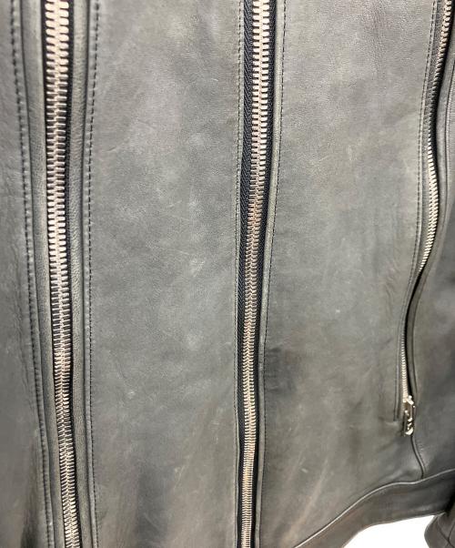 ripvanwinkle（リップヴァンウィンクル）ripvanwinkle (リップヴァンウィンクル) シングルライダースジャケット ブラック サイズ:size５　の古着・服飾アイテム