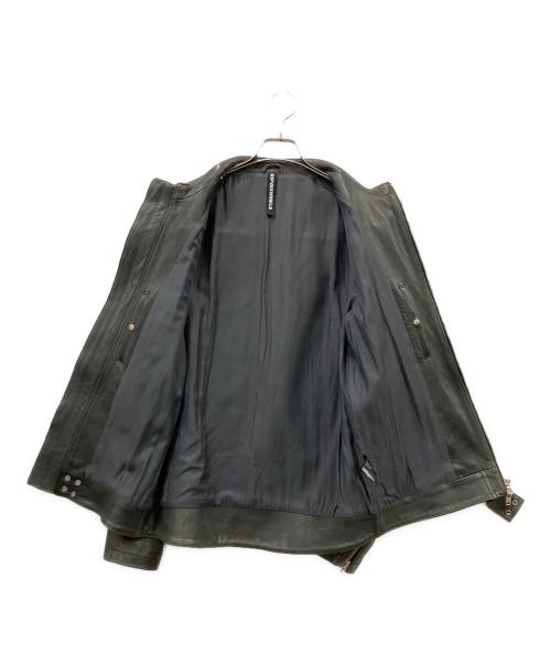 ripvanwinkle（リップヴァンウィンクル）ripvanwinkle (リップヴァンウィンクル) シングルライダースジャケット ブラック サイズ:size５　の古着・服飾アイテム