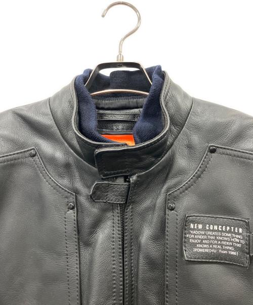 KADOYA（カドヤ）KADOYA (カドヤ) ライダースジャケット ブラック サイズ:XLの古着・服飾アイテム