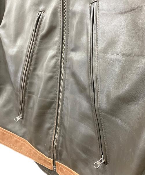 MAX CADYs（マックス・ケイディ）MAX CADYs (マックス・ケイディ) レザージャケット ブラウン サイズ:Lの古着・服飾アイテム