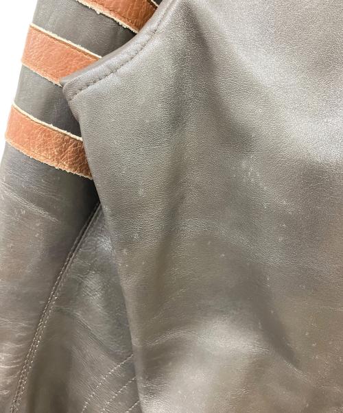 MAX CADYs（マックス・ケイディ）MAX CADYs (マックス・ケイディ) レザージャケット ブラウン サイズ:Lの古着・服飾アイテム