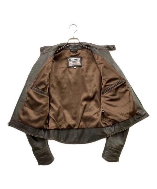 MAX CADYs（マックス・ケイディ）MAX CADYs (マックス・ケイディ) レザージャケット ブラウン サイズ:Lの古着・服飾アイテム
