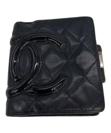 CHANEL（シャネル）の古着「2つ折り財布」｜ブラック・ピンク
