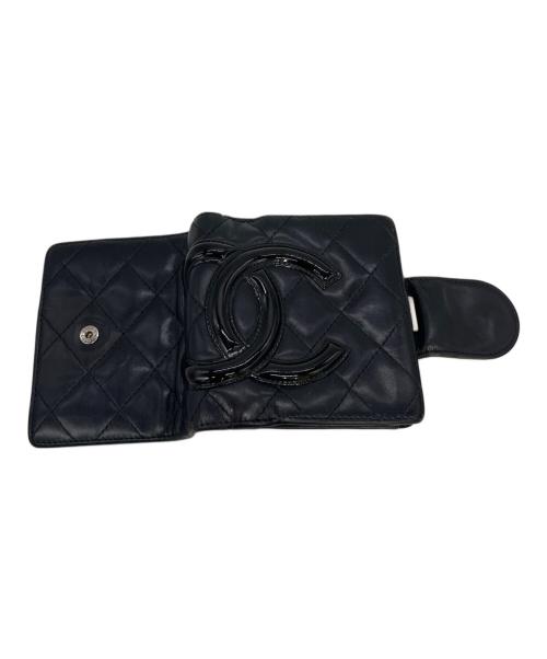 CHANEL（シャネル）CHANEL (シャネル) 2つ折り財布 ブラック・ピンクの古着・服飾アイテム