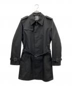 BURBERRY BLACK LABELバーバリーブラックレーベル）の古着「シングルトレンチコート」｜ブラック