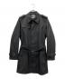 BURBERRY BLACK LABEL（バーバリーブラックレーベル）の古着「シングルトレンチコート」｜ブラック