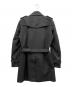 BURBERRY BLACK LABEL (バーバリーブラックレーベル) シングルトレンチコート ブラック サイズ:L：25000円