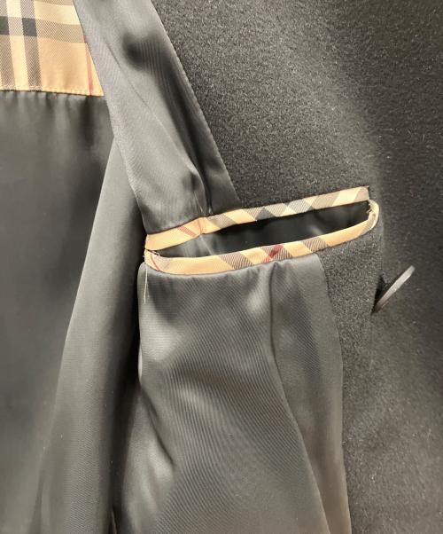 BURBERRY LONDON（バーバリーロンドン）BURBERRY LONDON (バーバリーロンドン) ウールコート ブラック サイズ:Lの古着・服飾アイテム