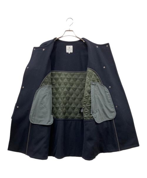 LANVIN en Bleu（ランバンオンブルー）LANVIN en Bleu (ランバンオンブルー) ノーカラーコート ネイビー サイズ:size38の古着・服飾アイテム