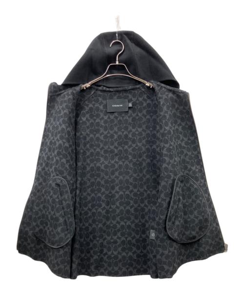 COACH（コーチ）COACH (コーチ) フーデッドコート ブラック サイズ:Mの古着・服飾アイテム