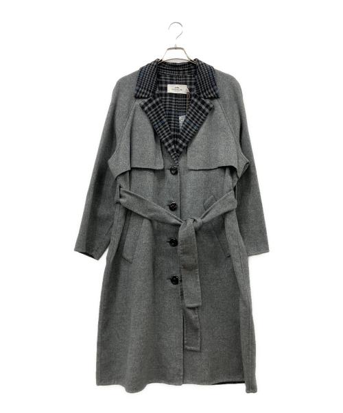 COACH（コーチ）COACH (コーチ) ロングコート グレー サイズ:Lの古着・服飾アイテム