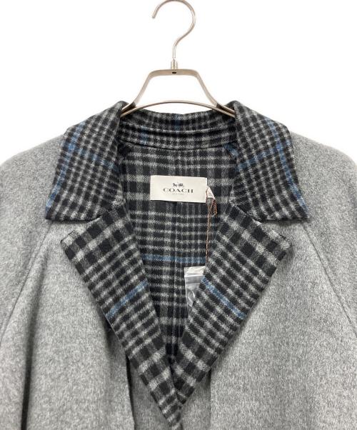 COACH（コーチ）COACH (コーチ) ロングコート グレー サイズ:Lの古着・服飾アイテム