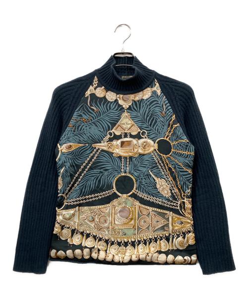 HERMES（エルメス）HERMES (エルメス) カシミヤニット ネイビー サイズ:sizeMEの古着・服飾アイテム