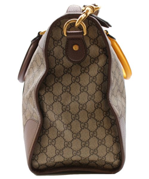 GUCCI（グッチ）GUCCI (グッチ) ソフトGGスプリーム 2wayダッフルバッグ ベージュ×イエロー サイズ:-の古着・服飾アイテム