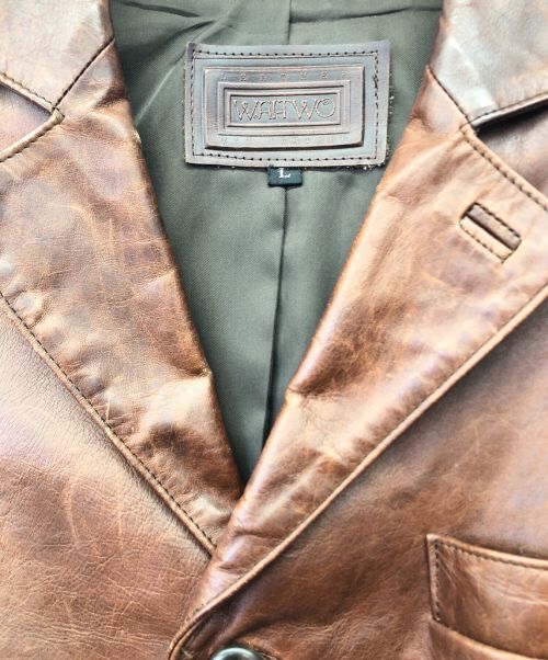 Y'2 leather（ワイツーレザー）Y'2 leather (ワイツーレザー) レザージャケット ブラウン サイズ:Lの古着・服飾アイテム