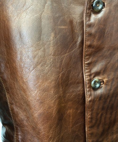Y'2 leather（ワイツーレザー）Y'2 leather (ワイツーレザー) レザージャケット ブラウン サイズ:Lの古着・服飾アイテム