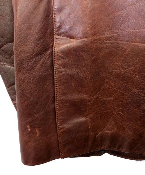 Y'2 leather（ワイツーレザー）Y'2 leather (ワイツーレザー) レザージャケット ブラウン サイズ:Lの古着・服飾アイテム