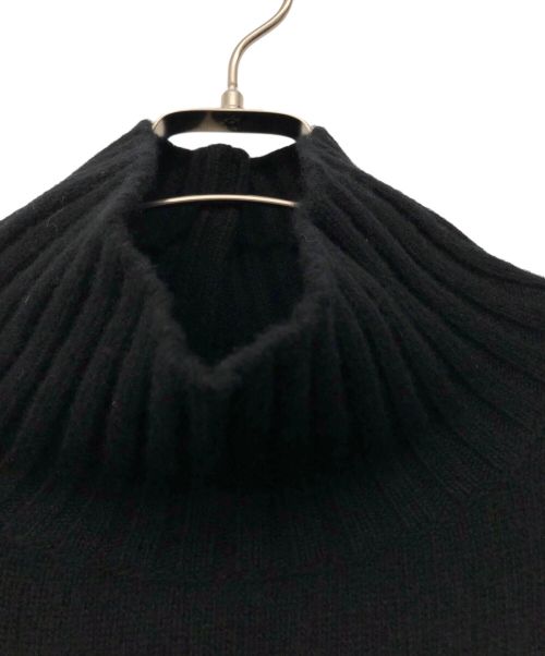 Plage（プラージュ）Plage (プラージュ) スーペーファインウールカシミヤハイネックミニワンピース ブラック サイズ:なしの古着・服飾アイテム