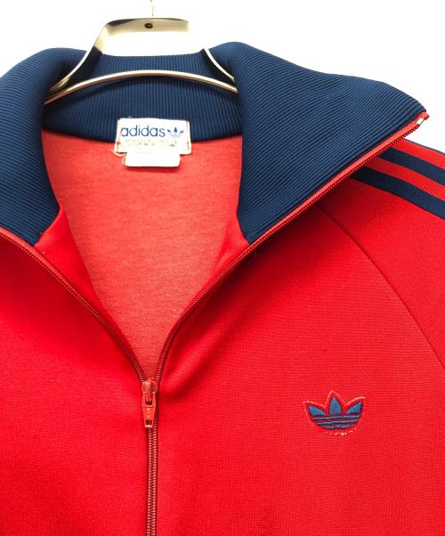 adidas（アディダス）adidas (アディダス) トラックジャケット レッド×ネイビー サイズ:1号の古着・服飾アイテム