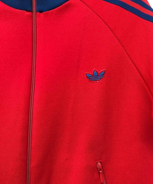 adidas（アディダス）adidas (アディダス) トラックジャケット レッド×ネイビー サイズ:1号の古着・服飾アイテム