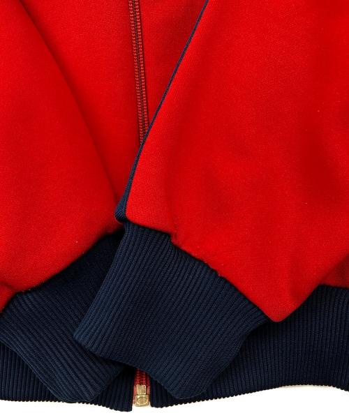 adidas（アディダス）adidas (アディダス) トラックジャケット レッド×ネイビー サイズ:1号の古着・服飾アイテム
