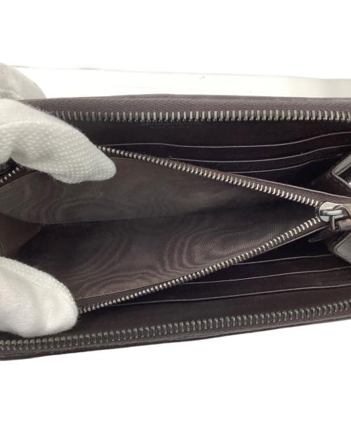 BOTTEGA VENETA（ボッテガベネタ）BOTTEGA VENETA (ボッテガベネタ) ラウンドファスナー長財布 ブラウンの古着・服飾アイテム