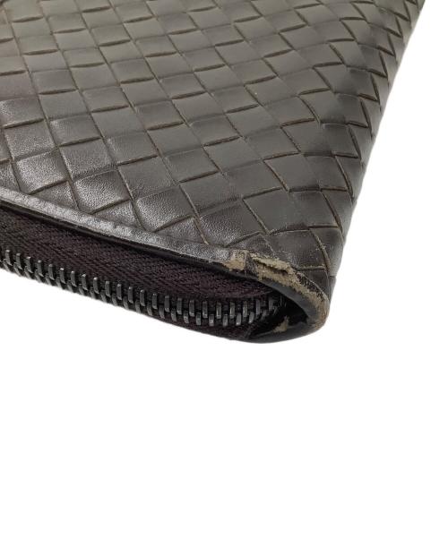 BOTTEGA VENETA（ボッテガベネタ）BOTTEGA VENETA (ボッテガベネタ) ラウンドファスナー長財布 ブラウンの古着・服飾アイテム
