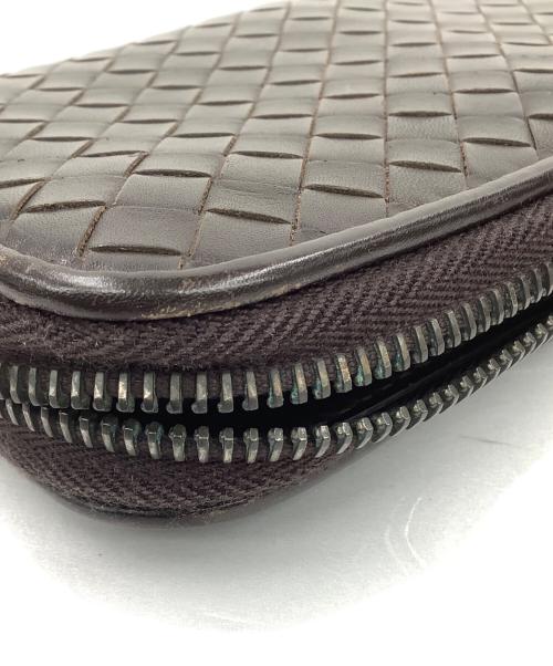BOTTEGA VENETA（ボッテガベネタ）BOTTEGA VENETA (ボッテガベネタ) ラウンドファスナー長財布 ブラウンの古着・服飾アイテム