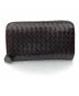 BOTTEGA VENETA（ボッテガベネタ）の古着「ラウンドファスナー長財布」｜ブラウン