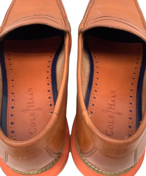 COLE HAAN（コールハーン）COLE HAAN (コールハーン) ローファー ブラウン×オレンジ サイズ:9の古着・服飾アイテム