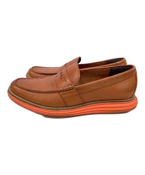COLE HAAN（コールハーン）COLE HAAN (コールハーン) ローファー ブラウン×オレンジ サイズ:9の古着・服飾アイテム