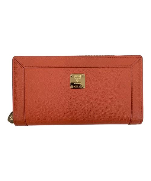 MCM（エムシーエム）MCM (エムシーエム) 長財布 オレンジの古着・服飾アイテム