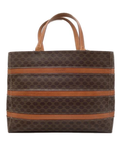 CELINE（セリーヌ）CELINE (セリーヌ) トートバッグ　マカダム ブラウンの古着・服飾アイテム