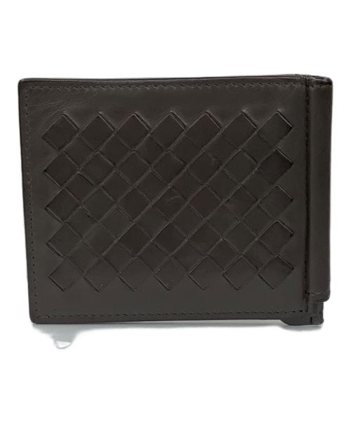 BOTTEGA VENETA（ボッテガベネタ）BOTTEGA VENETA (ボッテガベネタ) イントレチャート札入れ グレージュの古着・服飾アイテム