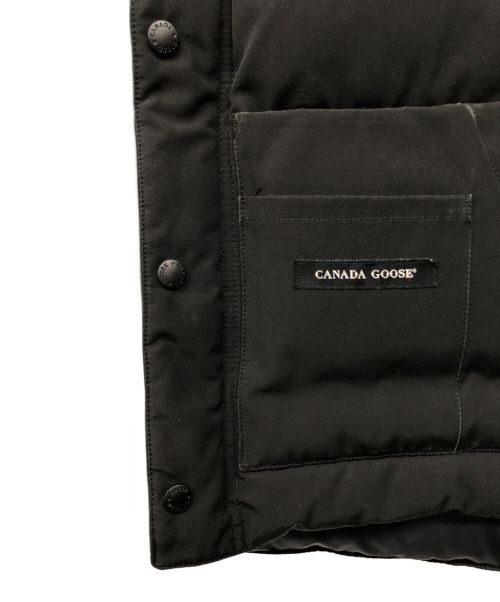 CANADA GOOSE（カナダグース）CANADA GOOSE (カナダグース) ダウンベスト ブラック サイズ:XSの古着・服飾アイテム